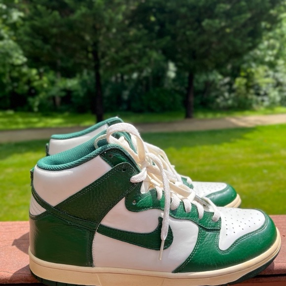 Nike Dunk High 2011 Gorge Green Size 10,5 317982-119 Pre-owned Very Clean - Picture 14 of 16